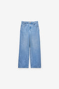 JEANS WIDE LEG COM CINTURA SUBIDA