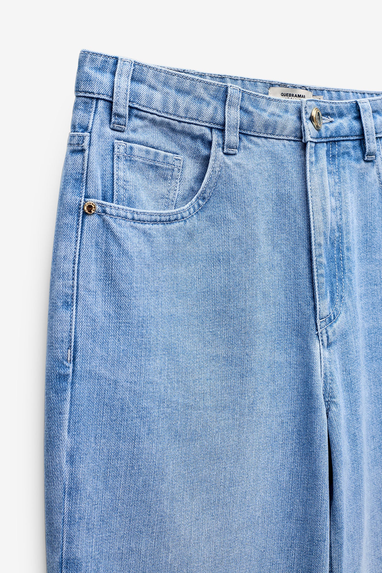 JEANS WIDE LEG COM CINTURA SUBIDA