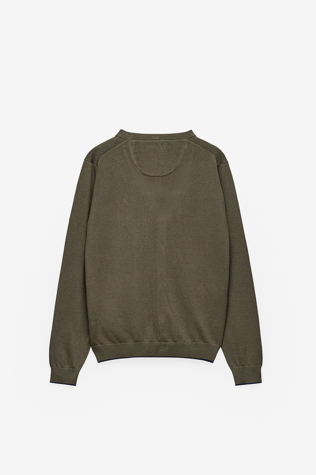 CASACO MALHA HOMEM COM BOTÕES - DARK KHAKI