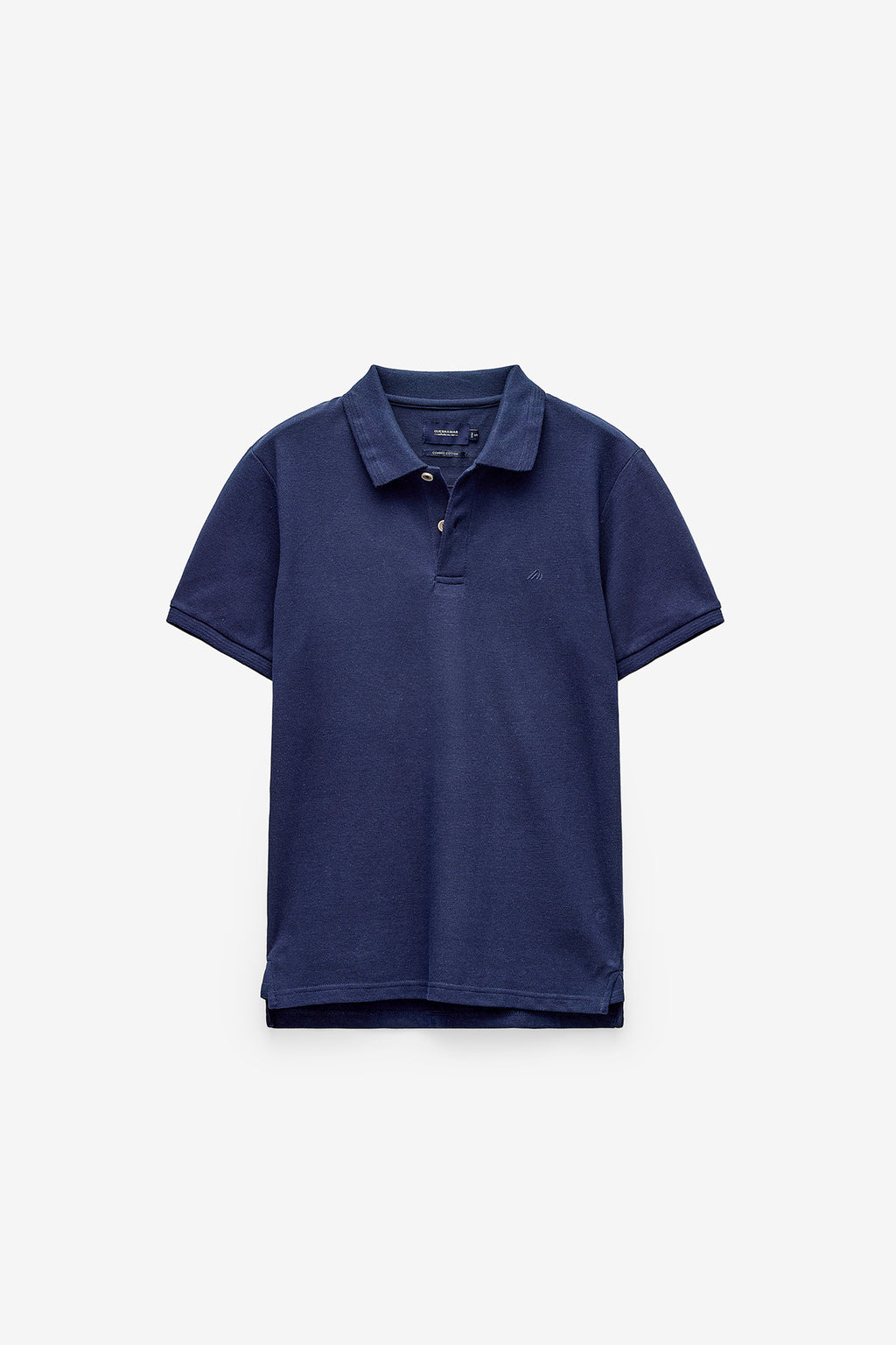 POLO HOMEM M.CURTA BÀSICO EM MELANGE - DARK NAVY