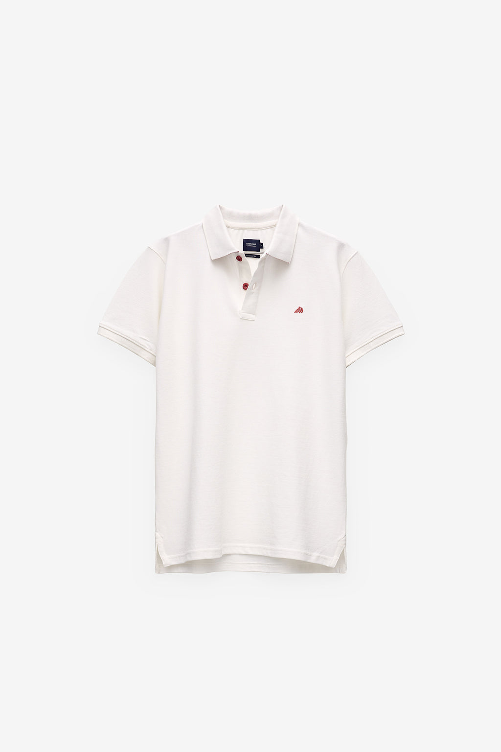 POLO PIQUET COM ESTAMPADO NA GOLA