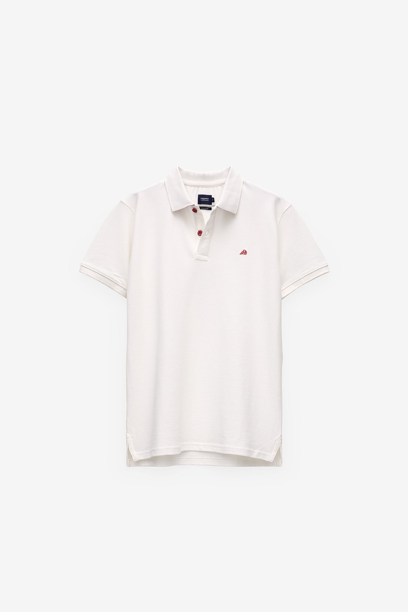 POLO PIQUET COM ESTAMPADO NA GOLA