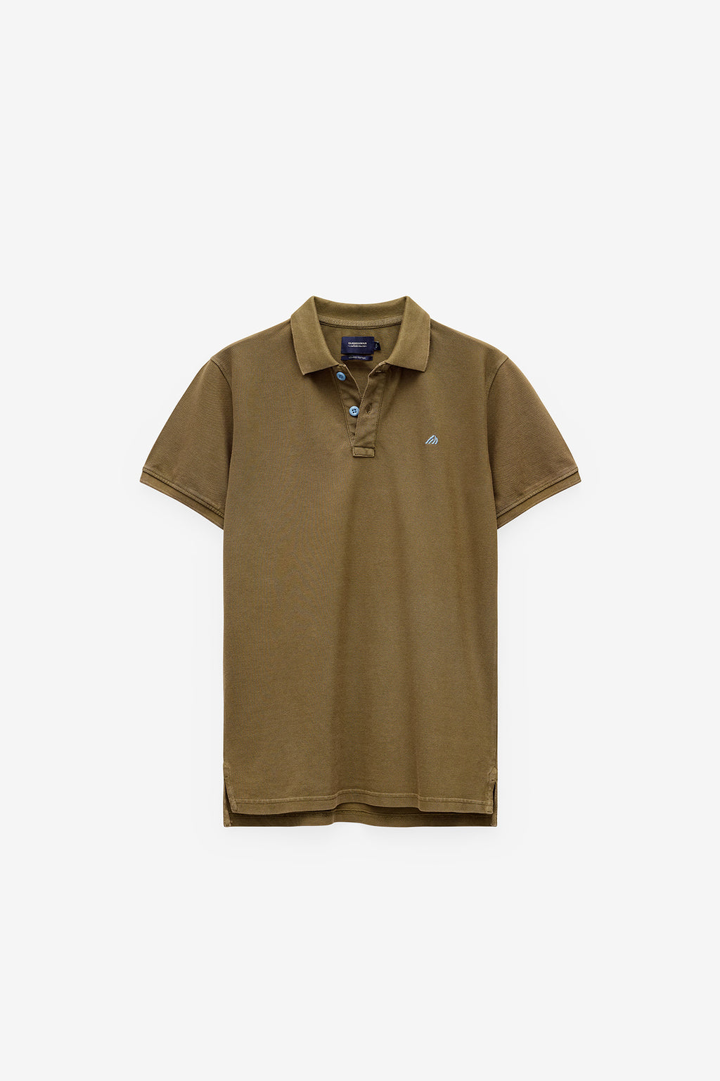 POLO PIQUET COM ESTAMPADO NA GOLA