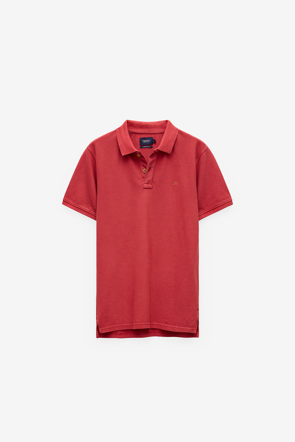 POLO PIQUÉ CON ESTAMPADO EN EL CUELLO