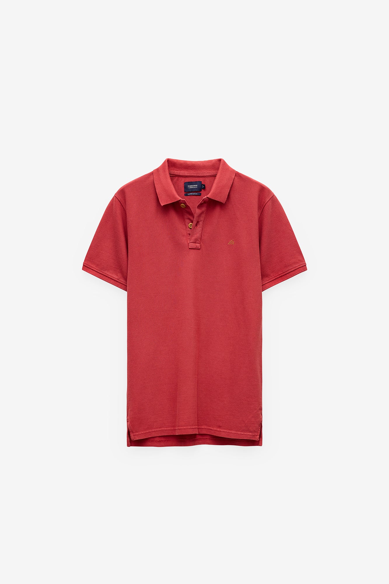 POLO PIQUÉ CON ESTAMPADO EN EL CUELLO