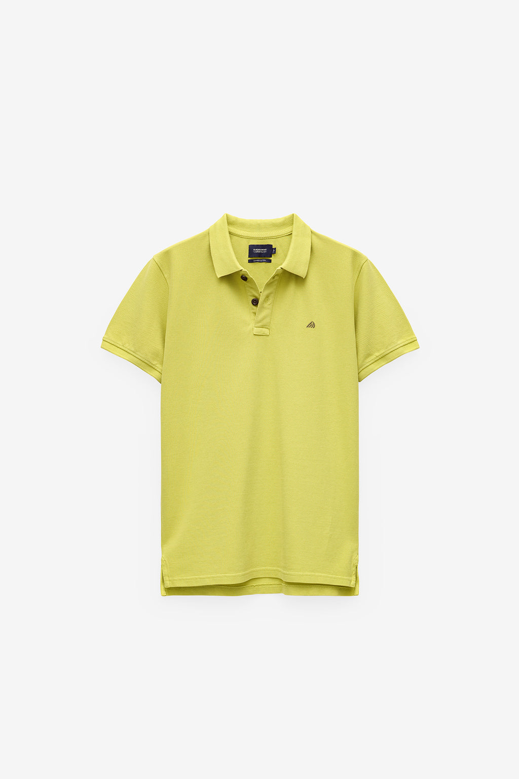 POLO PIQUÉ CON ESTAMPADO EN EL CUELLO