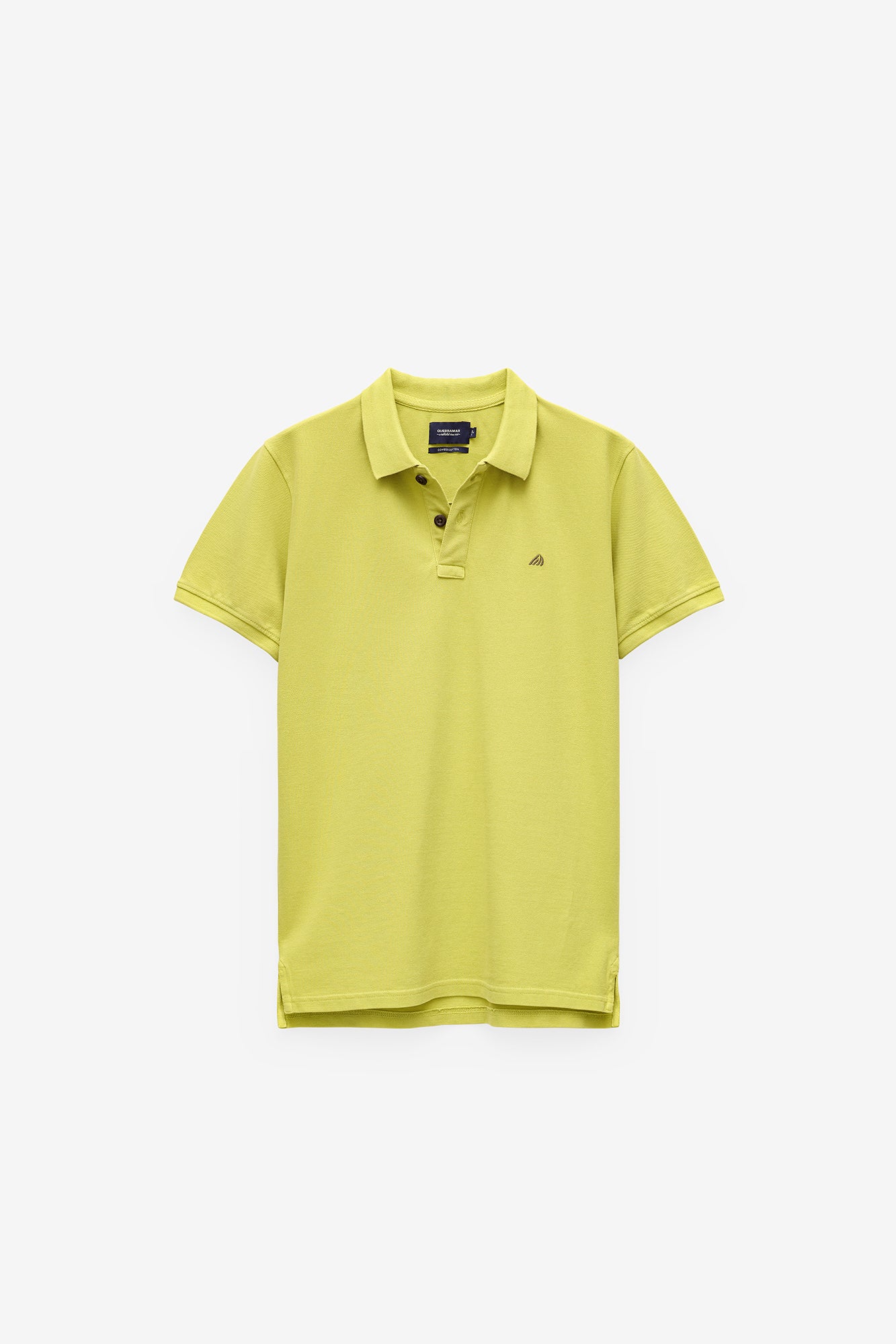 POLO PIQUÉ CON ESTAMPADO EN EL CUELLO