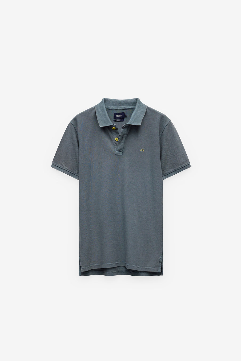 POLO PIQUET COM ESTAMPADO NA GOLA