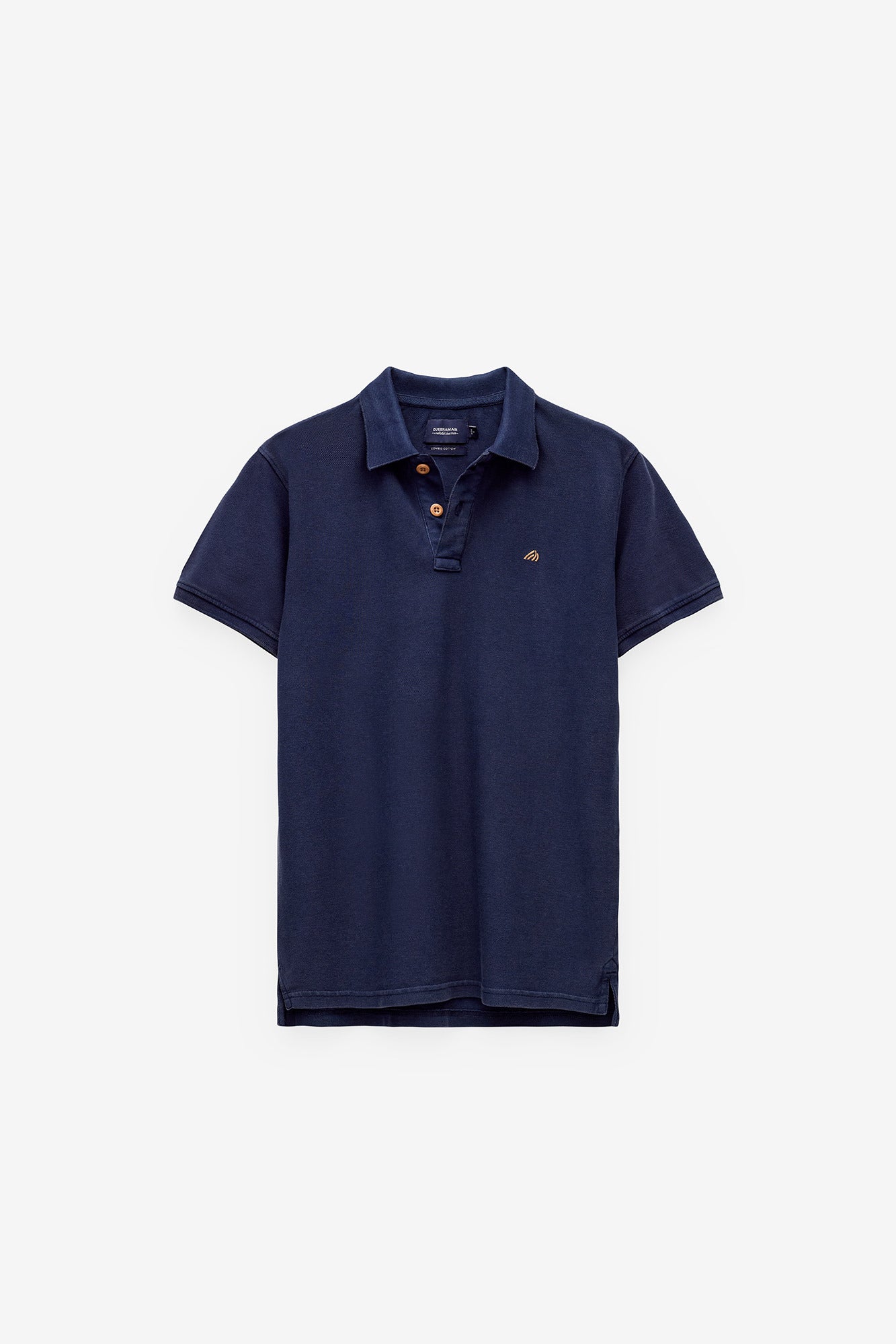 POLO PIQUÉ CON ESTAMPADO EN EL CUELLO