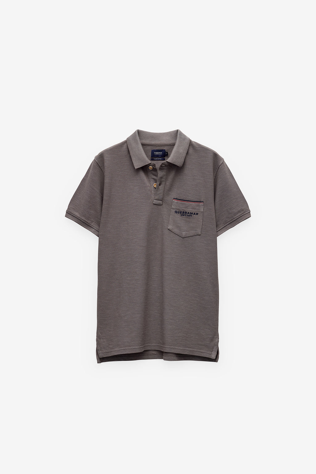 POLO EM PIQUET SLUB COM BOLSO
