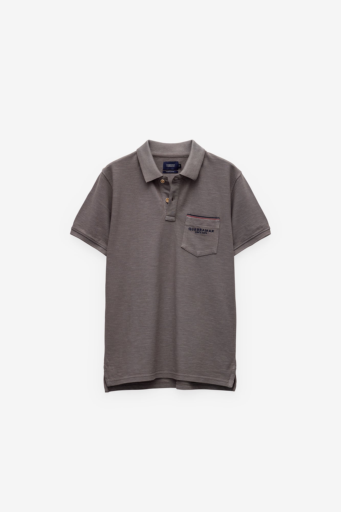 POLO EM PIQUET SLUB COM BOLSO
