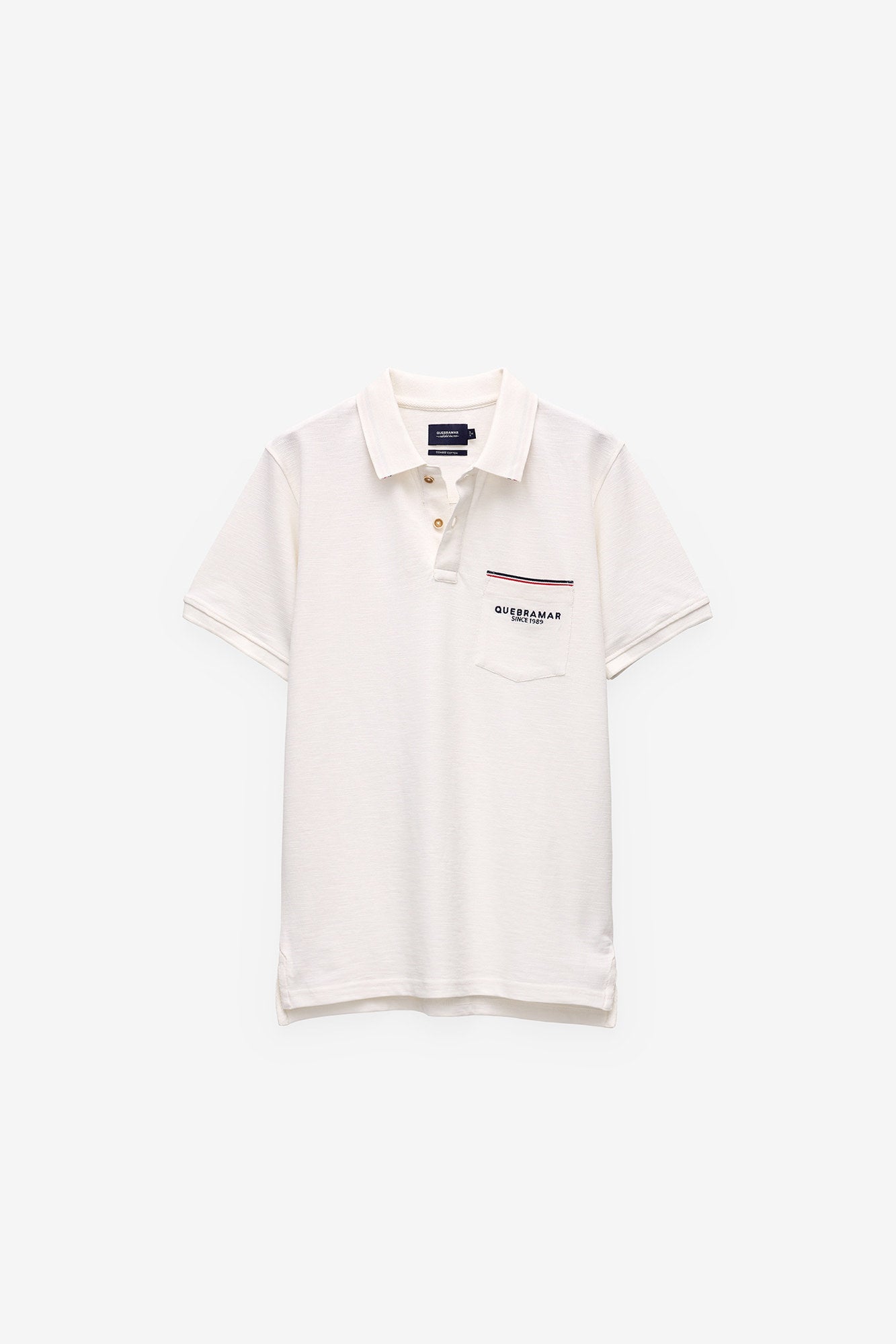 POLO EM PIQUET SLUB COM BOLSO