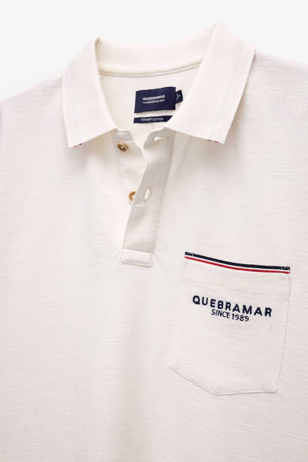 POLO EM PIQUET SLUB COM BOLSO