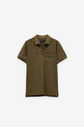 POLO EM PIQUET SLUB COM BOLSO