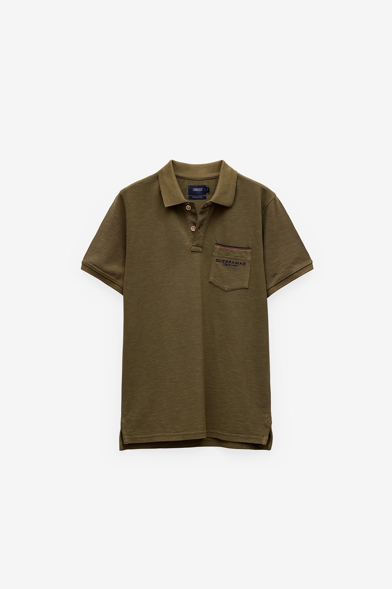 POLO EM PIQUET SLUB COM BOLSO