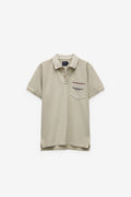 POLO DE PIQUÉ SLUB CON BOLSILLO