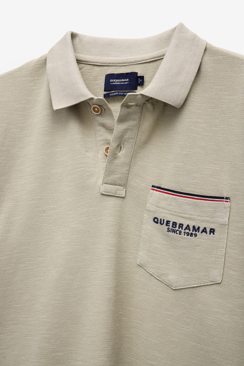 POLO DE PIQUÉ SLUB CON BOLSILLO