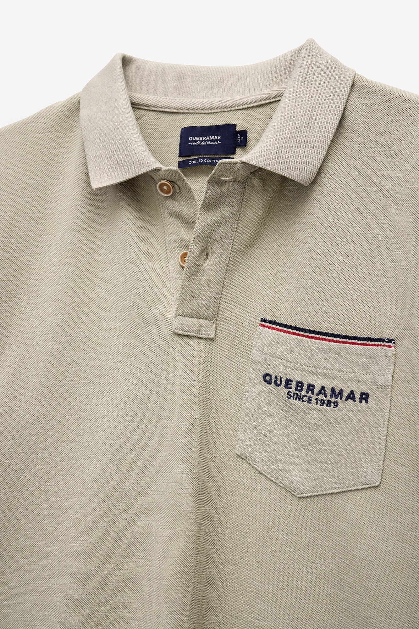 POLO EM PIQUET SLUB COM BOLSO