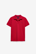 POLO PIQUÉ CON LOGO EN CONTRASTE