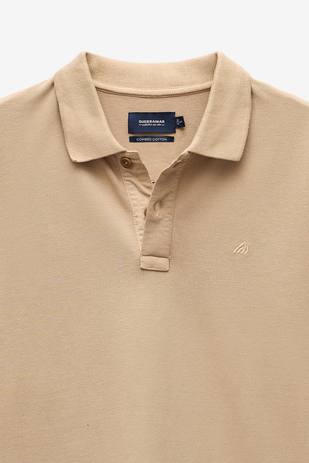 POLO PIQUET LISO COM BORDADO