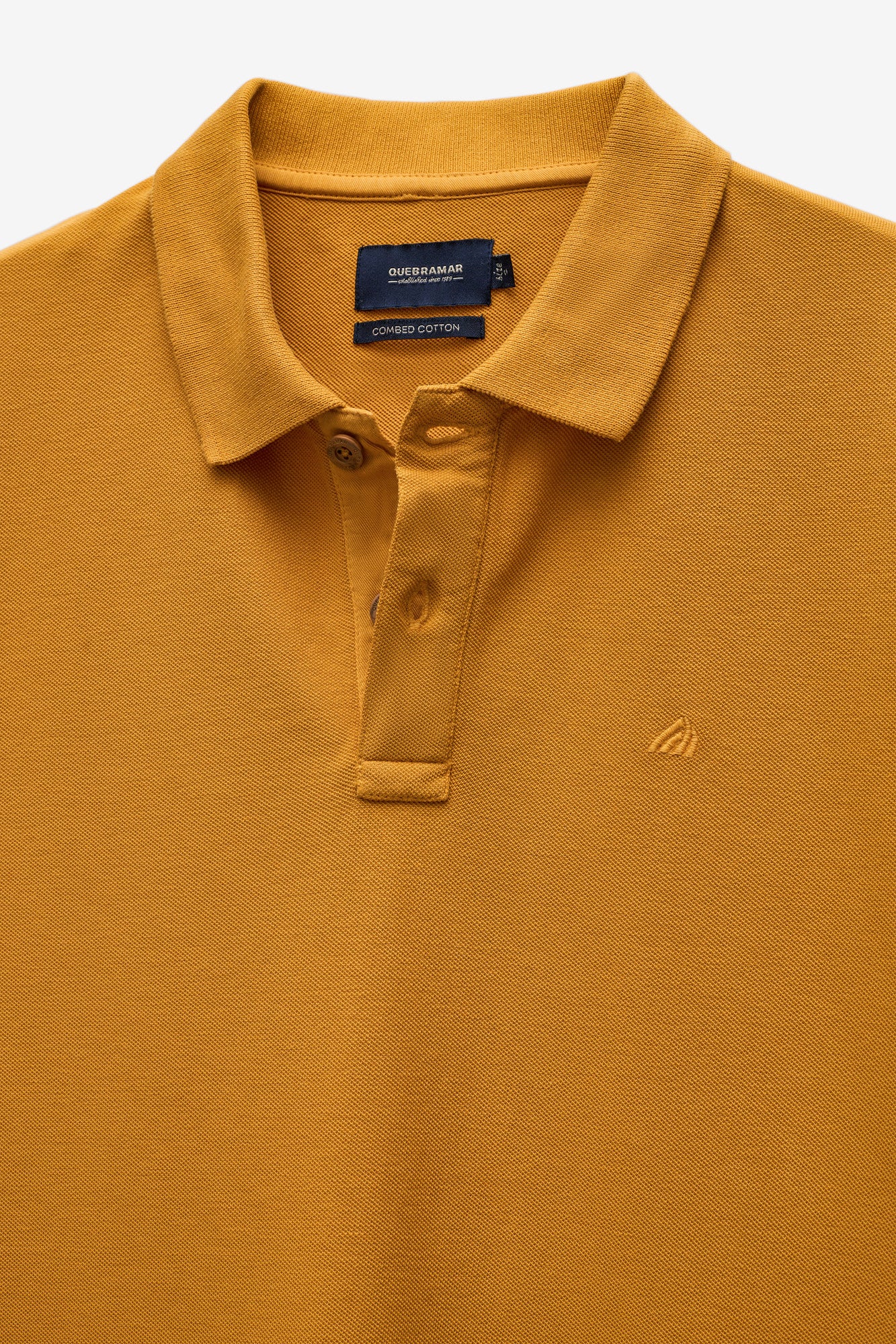 POLO PIQUET LISO COM BORDADO