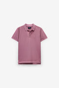 POLO PIQUET LISO COM BORDADO
