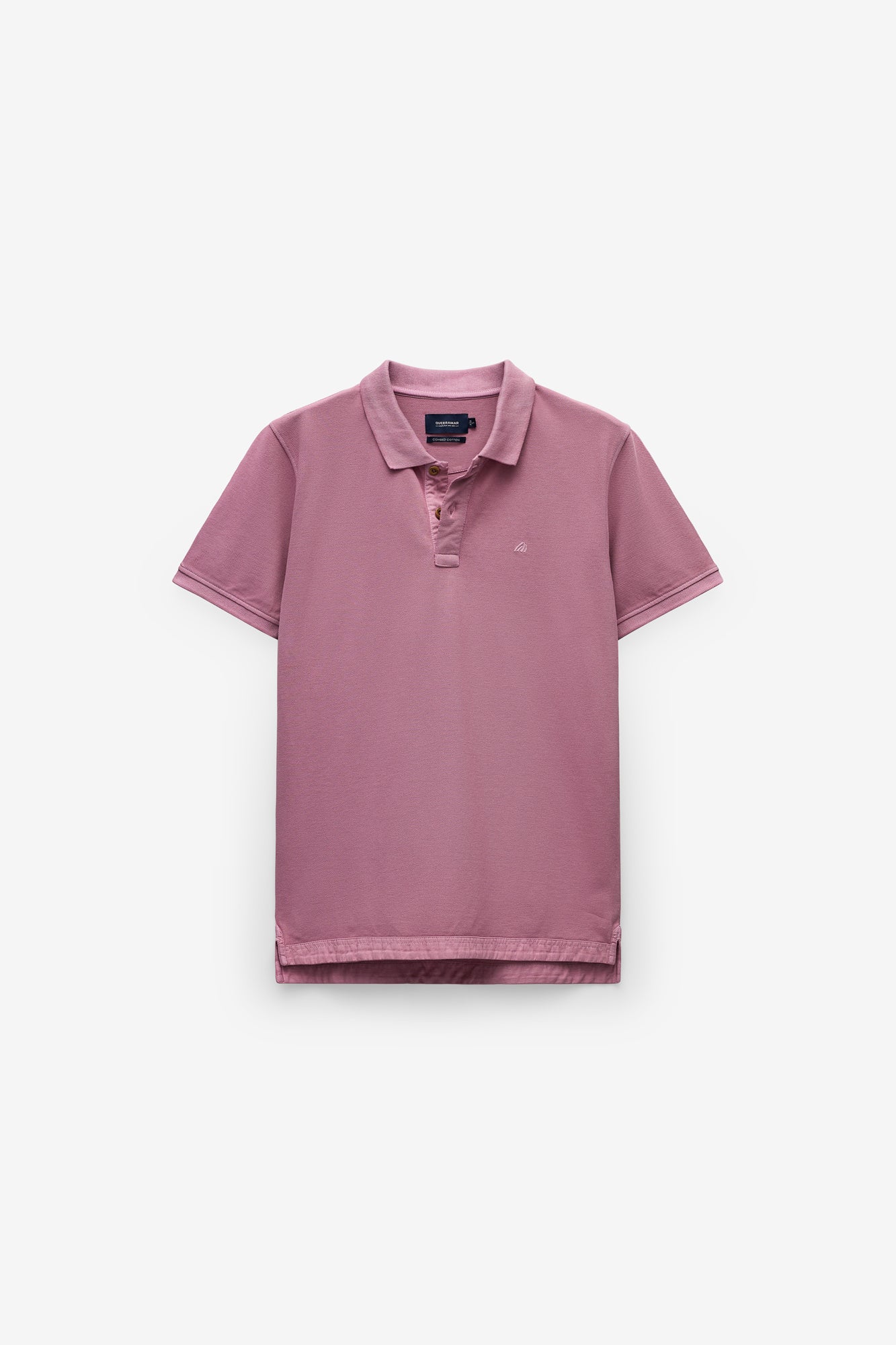 POLO PIQUET LISO COM BORDADO