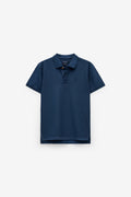 POLO PIQUET LISO COM BORDADO
