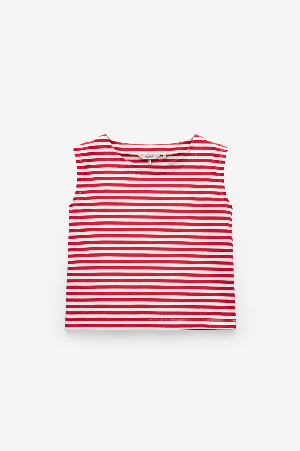 TOP ÀS RISCAS COM DECOTE REDONDO