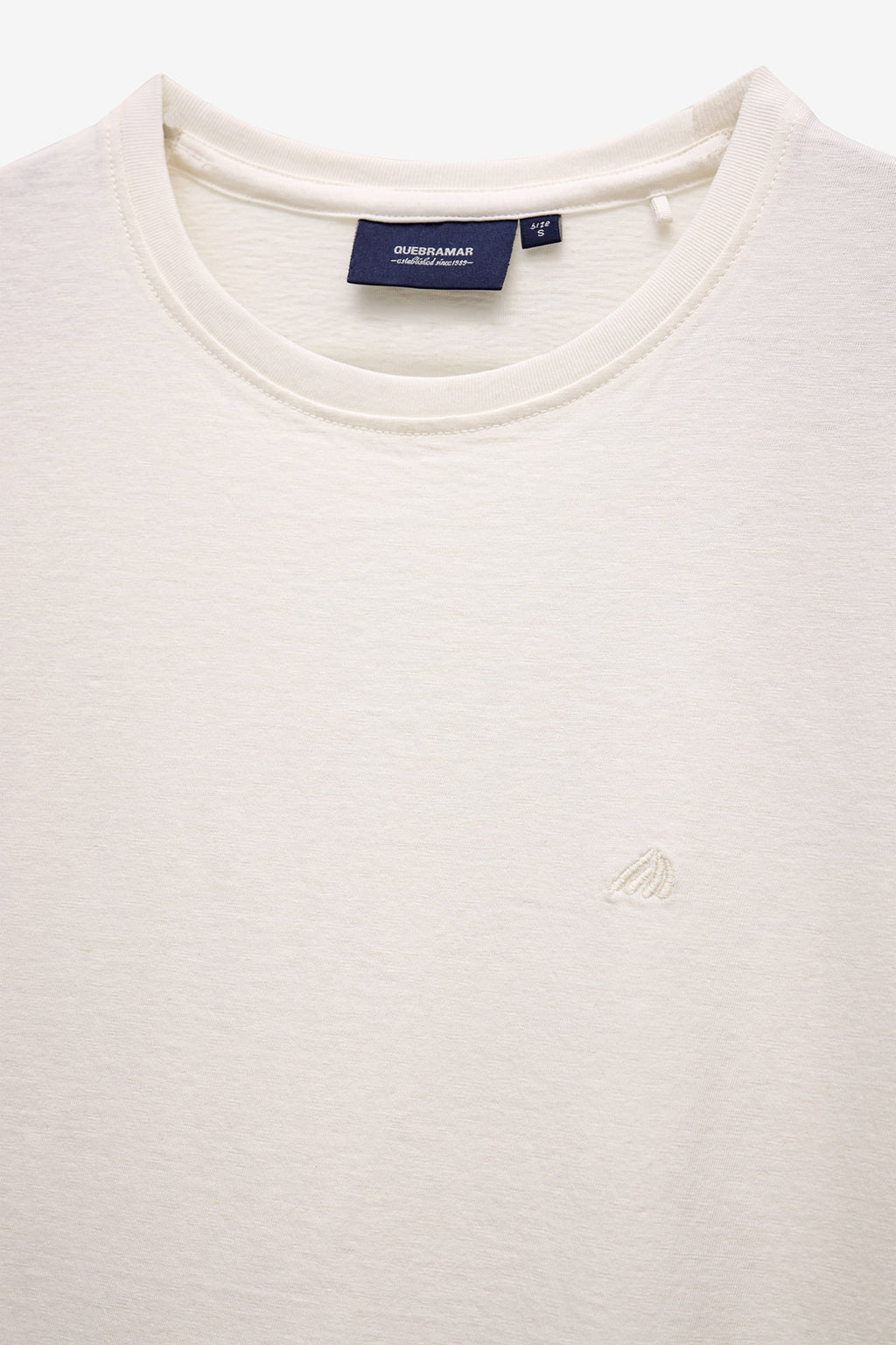 T-SHIRT EM ALGODÃO E LINHO