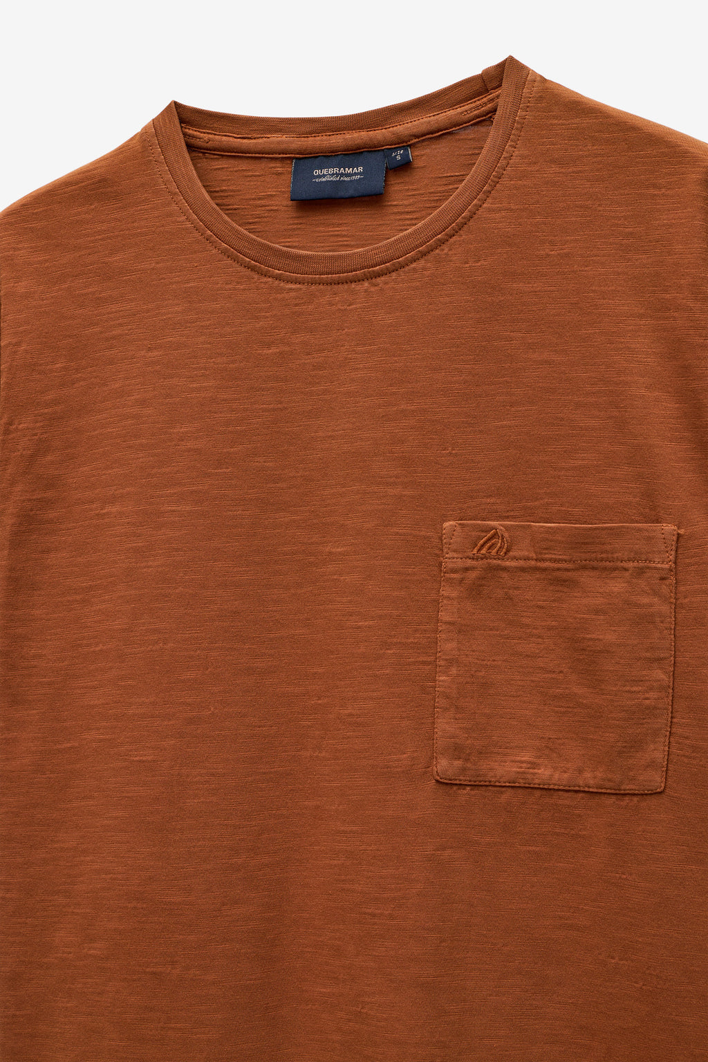 T SHIRT EM SLUB COM BOLSO