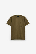 CAMISETA SLUB CON BOLSILLO