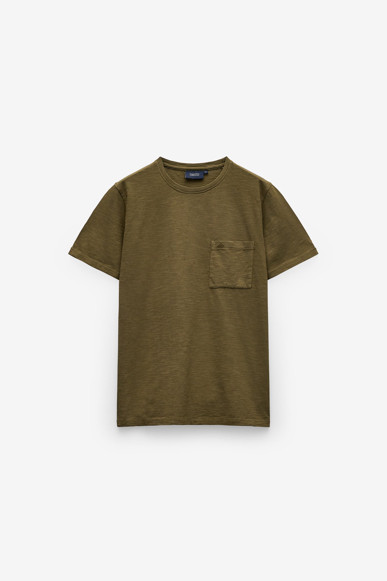 CAMISETA SLUB CON BOLSILLO