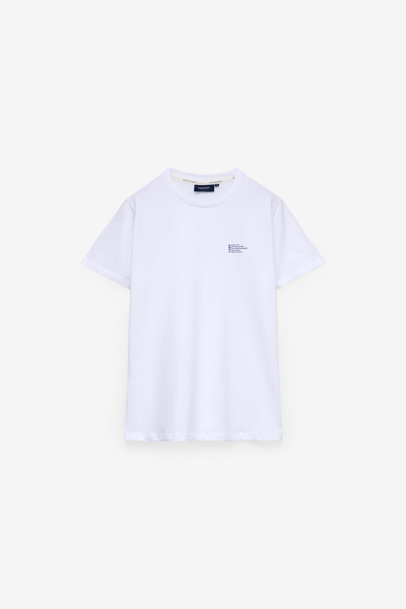 T-SHIRT COM PRINT TEXTO EM CONTRASTE