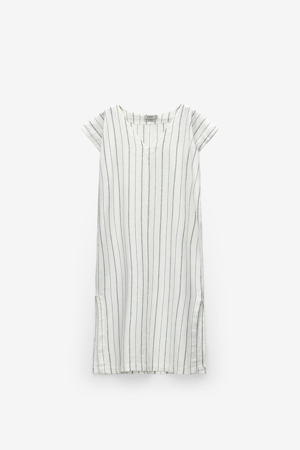 TÚNICA LOOSE FIT DE LINHO ÀS RISCAS