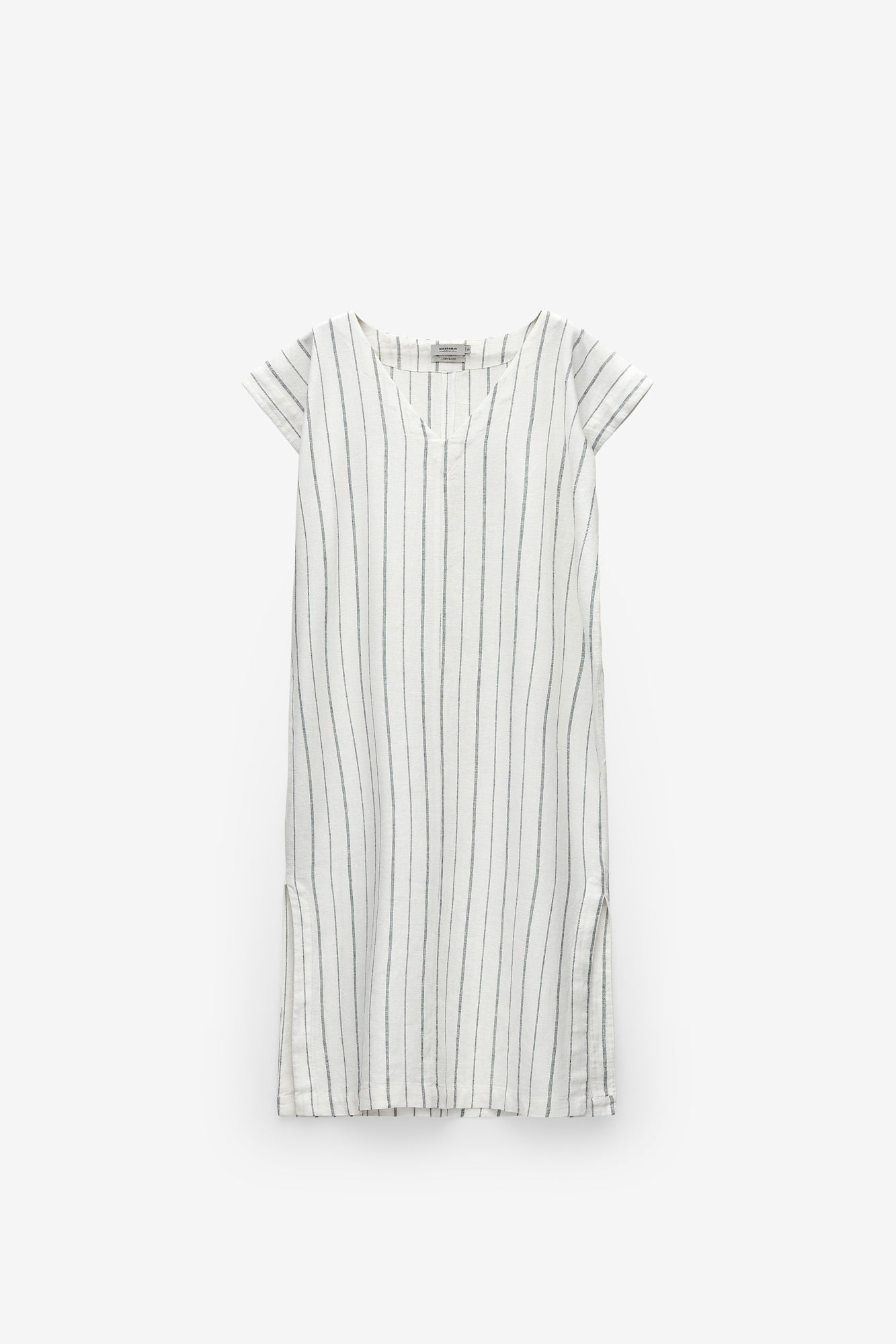 TÚNICA LOOSE FIT DE LINHO ÀS RISCAS