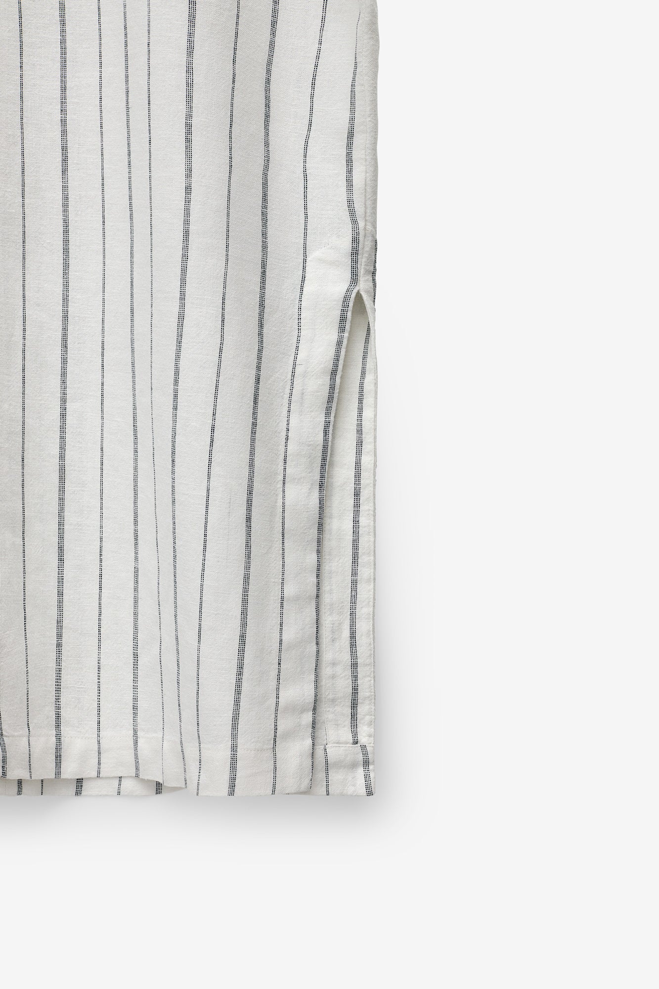 TÚNICA LOOSE FIT DE LINHO ÀS RISCAS