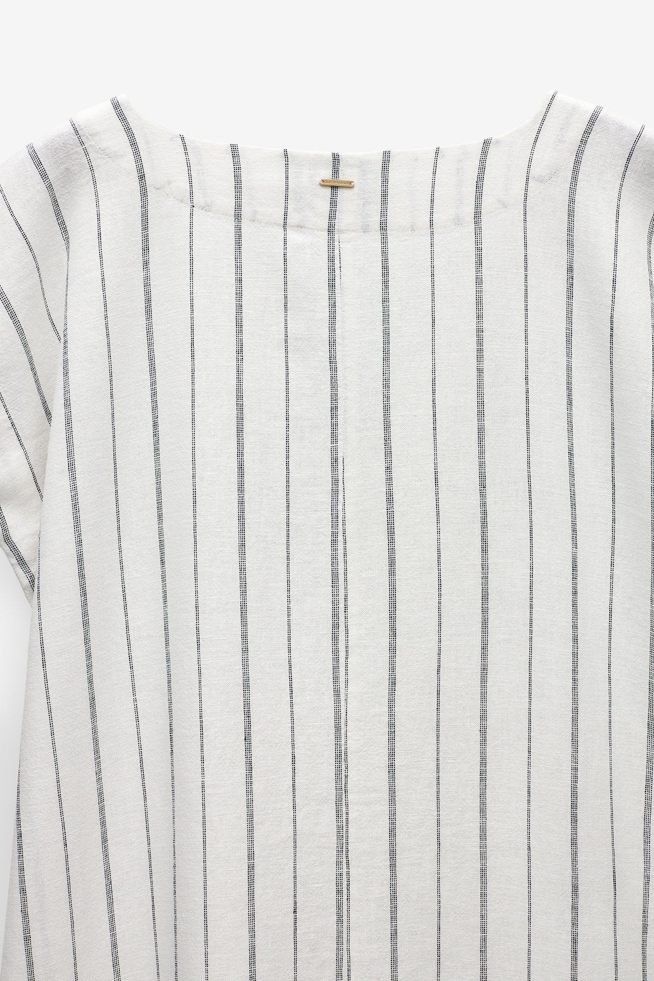 TÚNICA LOOSE FIT DE LINHO ÀS RISCAS