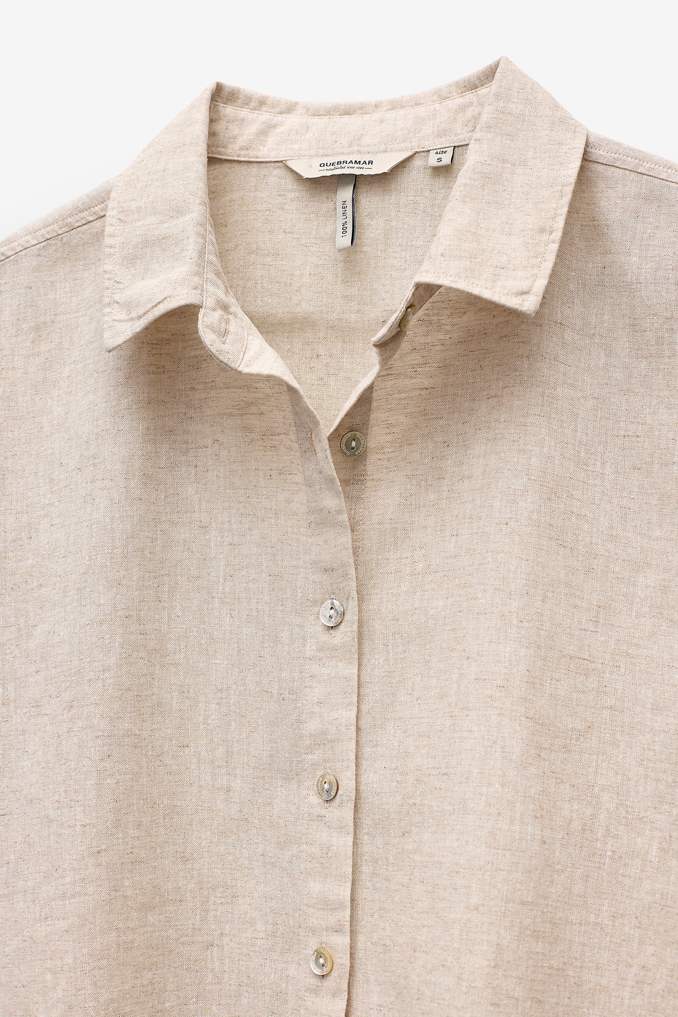 CAMISA 100% LINHO MANGA CURTA