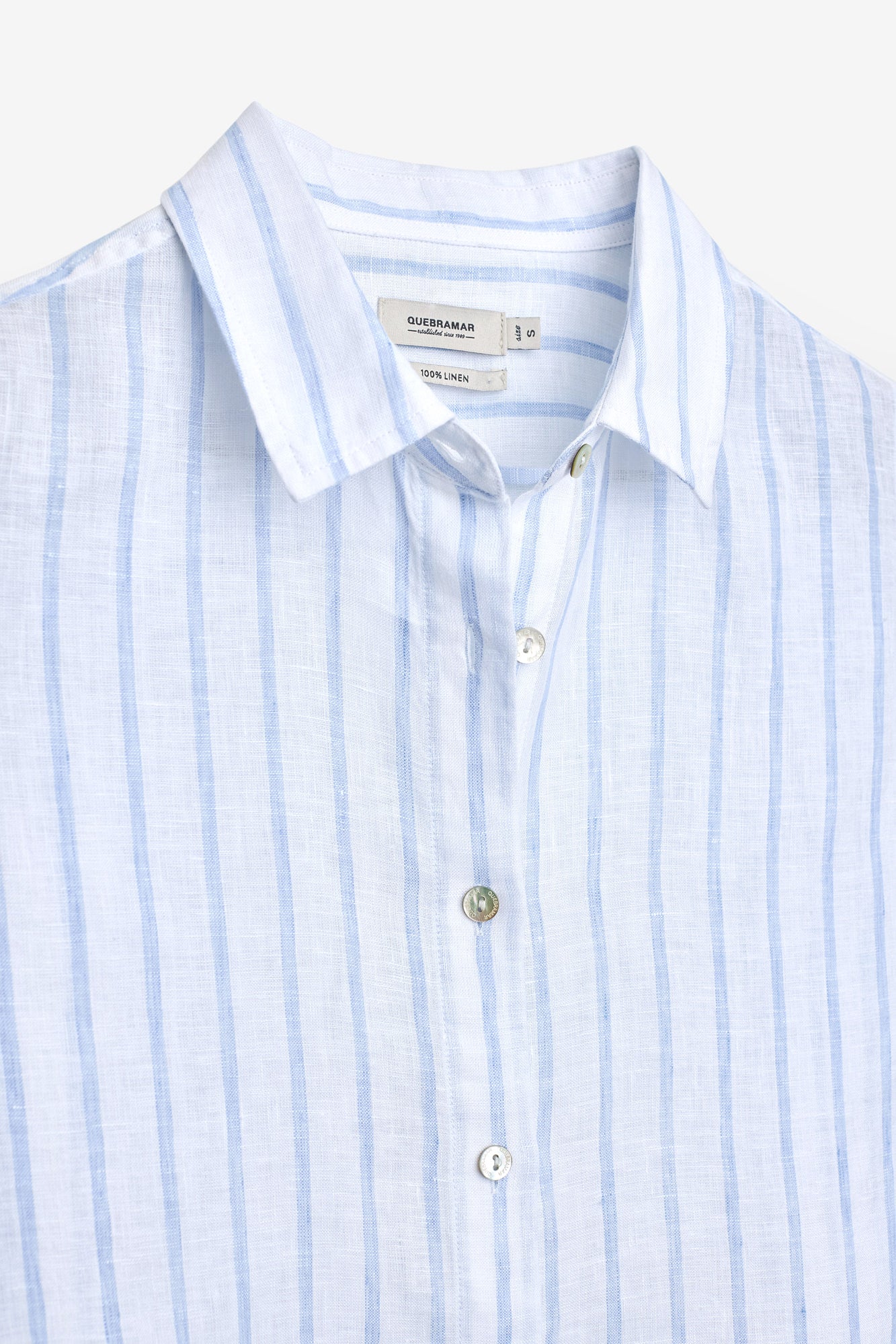 CAMISA DE LINO A RAYAS