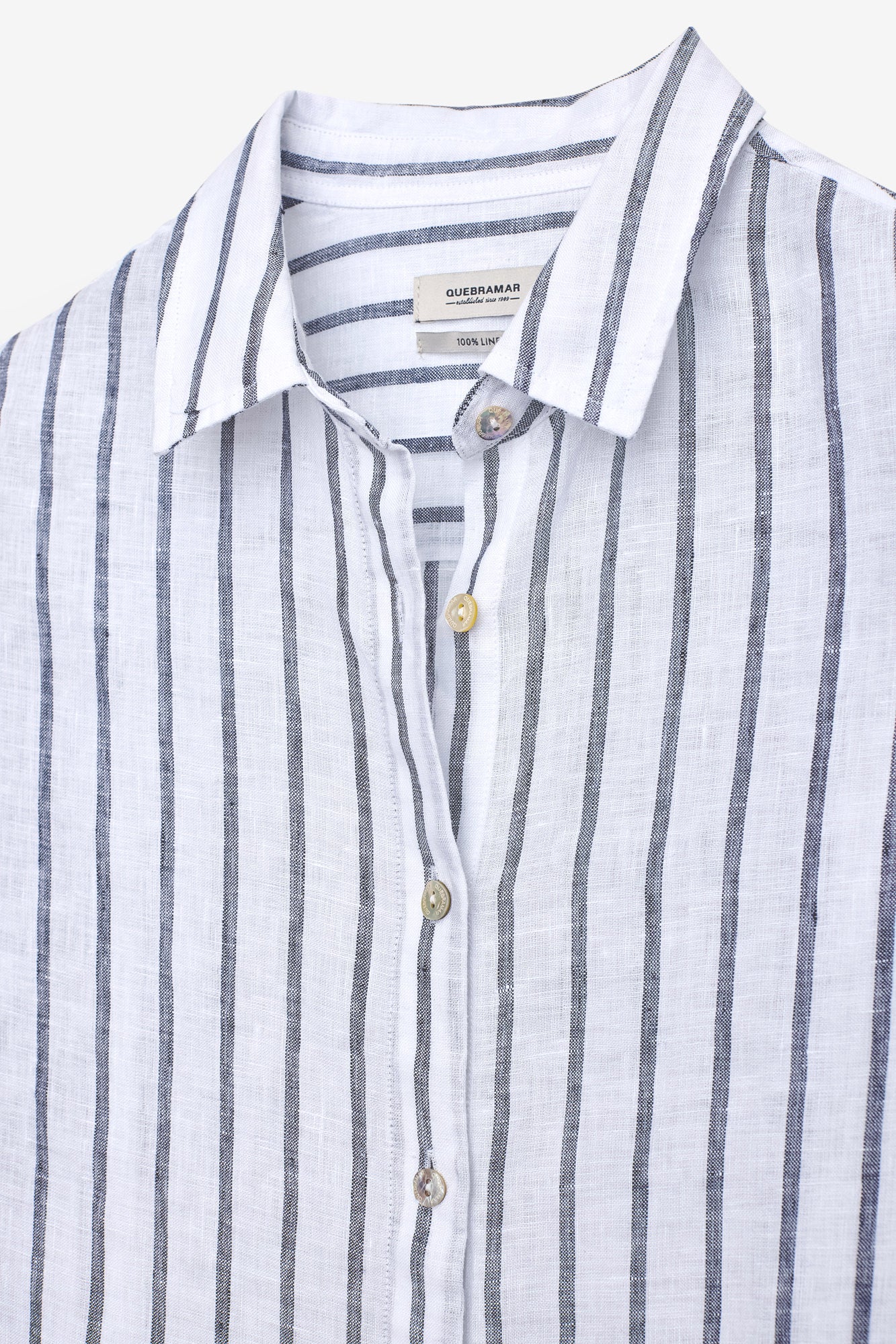 CAMISA DE LINHO COM RISCAS