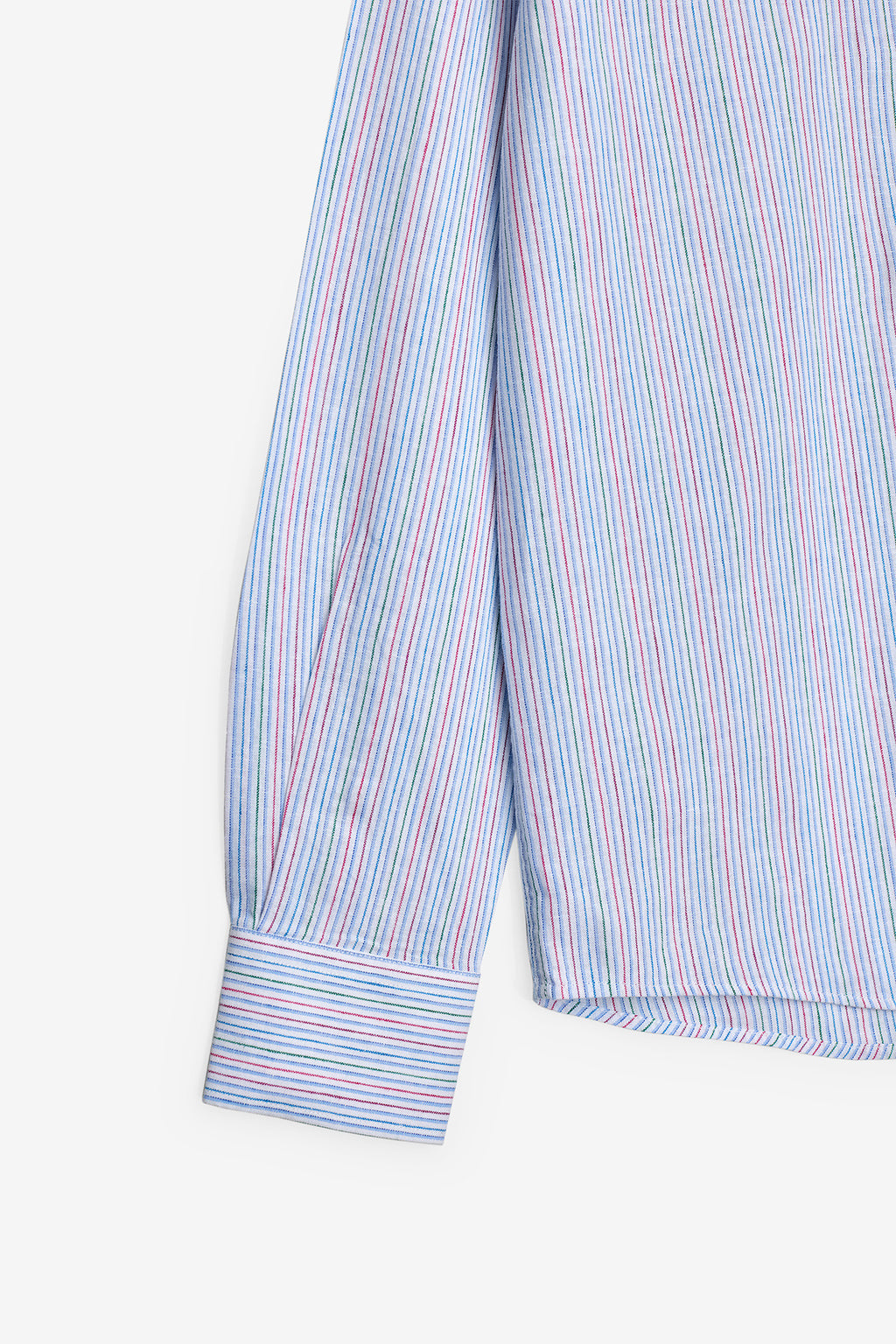 CAMISA DE ALGODÓN Y LINO A RAYAS