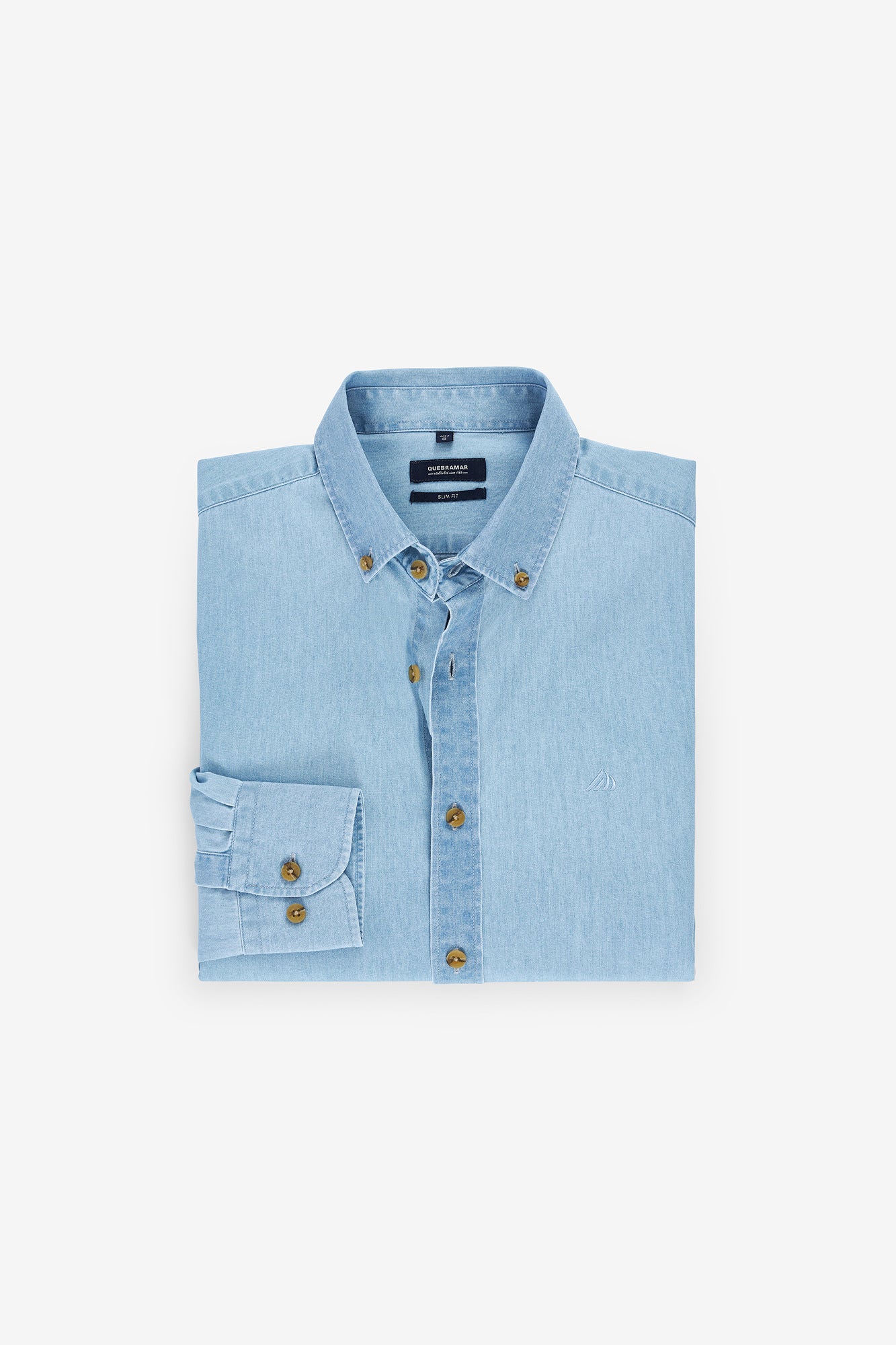 CAMISA SLIM FIT EM GANGA LEVE