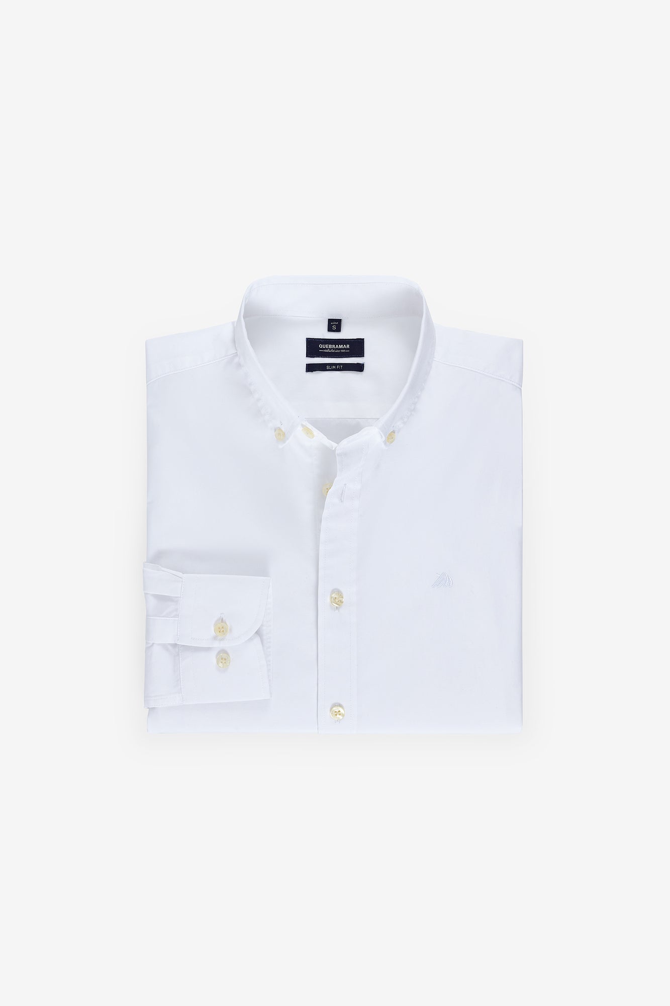CAMISA BÁSICA EM POPELINA SLIM FIT