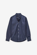 CAMISA BÁSICA EM POPELINA SLIM FIT