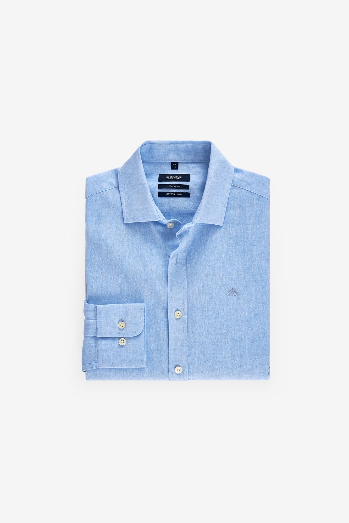 CAMISA BÁSICA EM ALGODÃO E LINHO