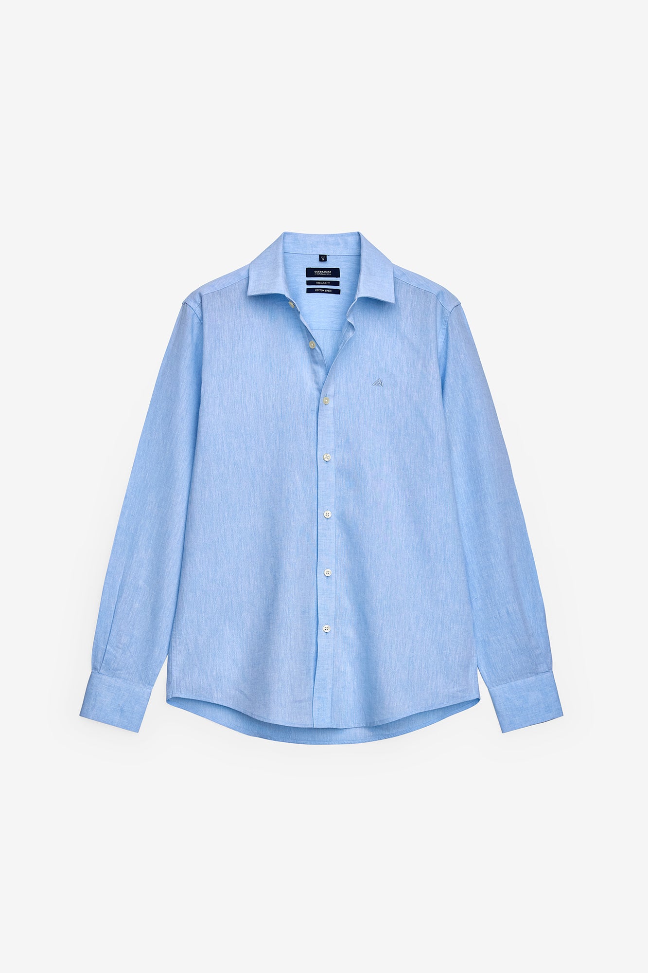 CAMISA BÁSICA EM ALGODÃO E LINHO