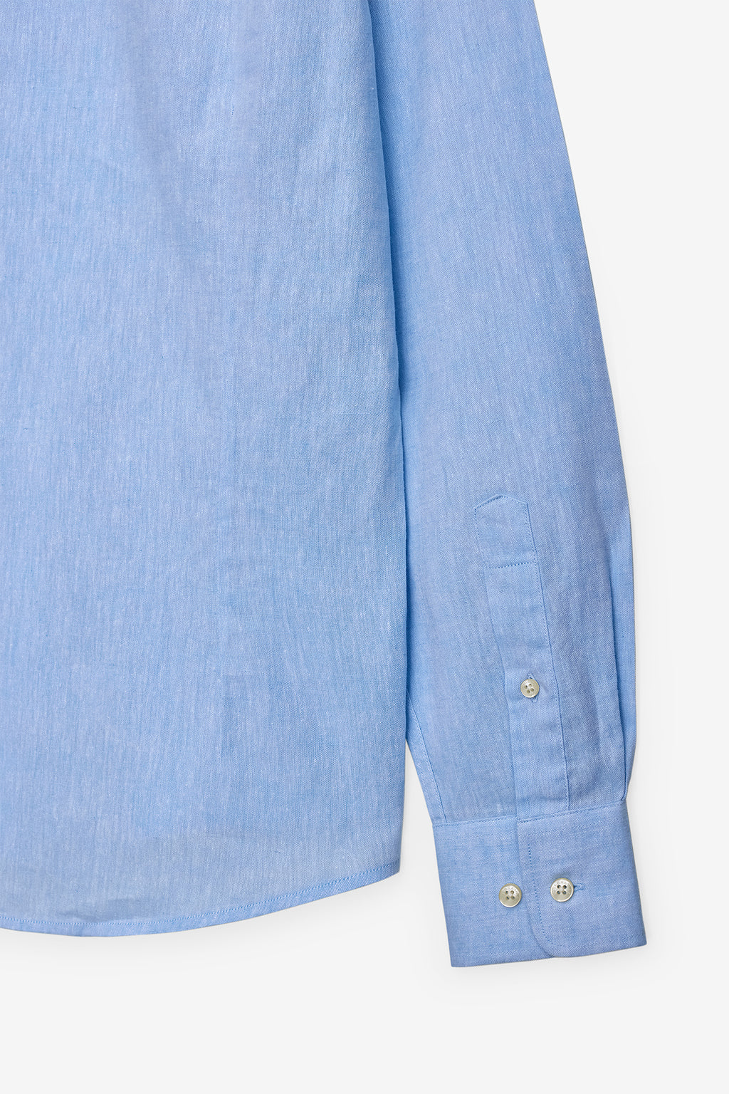 CAMISA BÁSICA EM ALGODÃO E LINHO