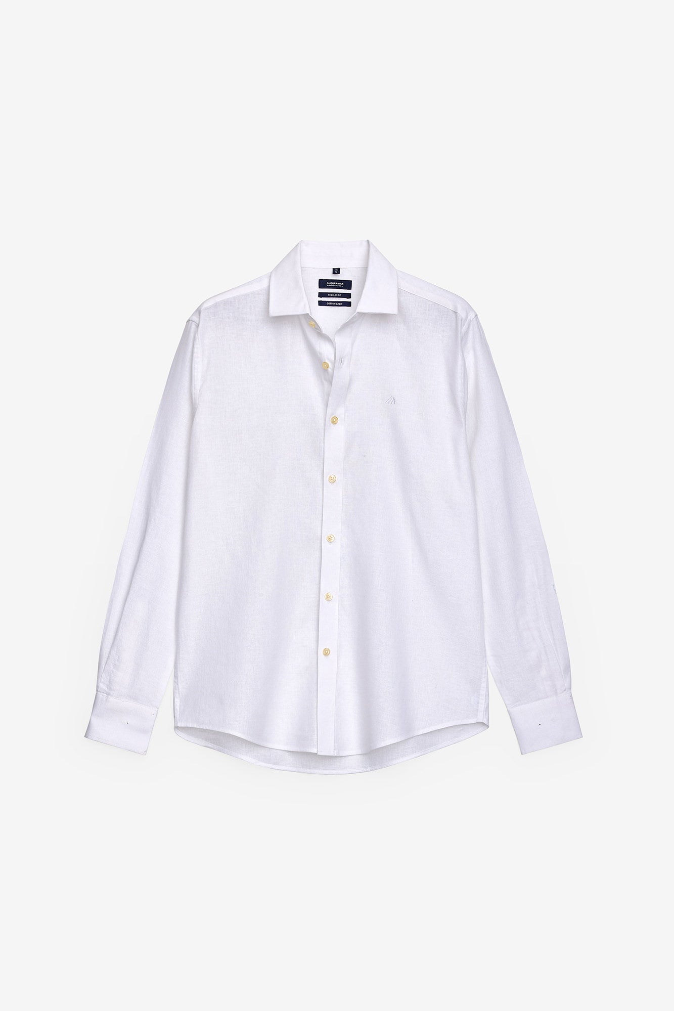 CAMISA BÁSICA EM ALGODÃO E LINHO
