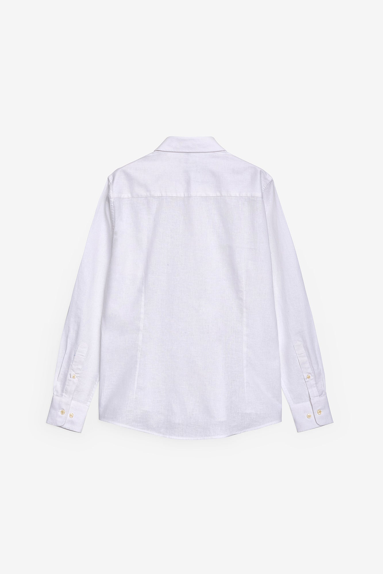 CAMISA BÁSICA EM ALGODÃO E LINHO
